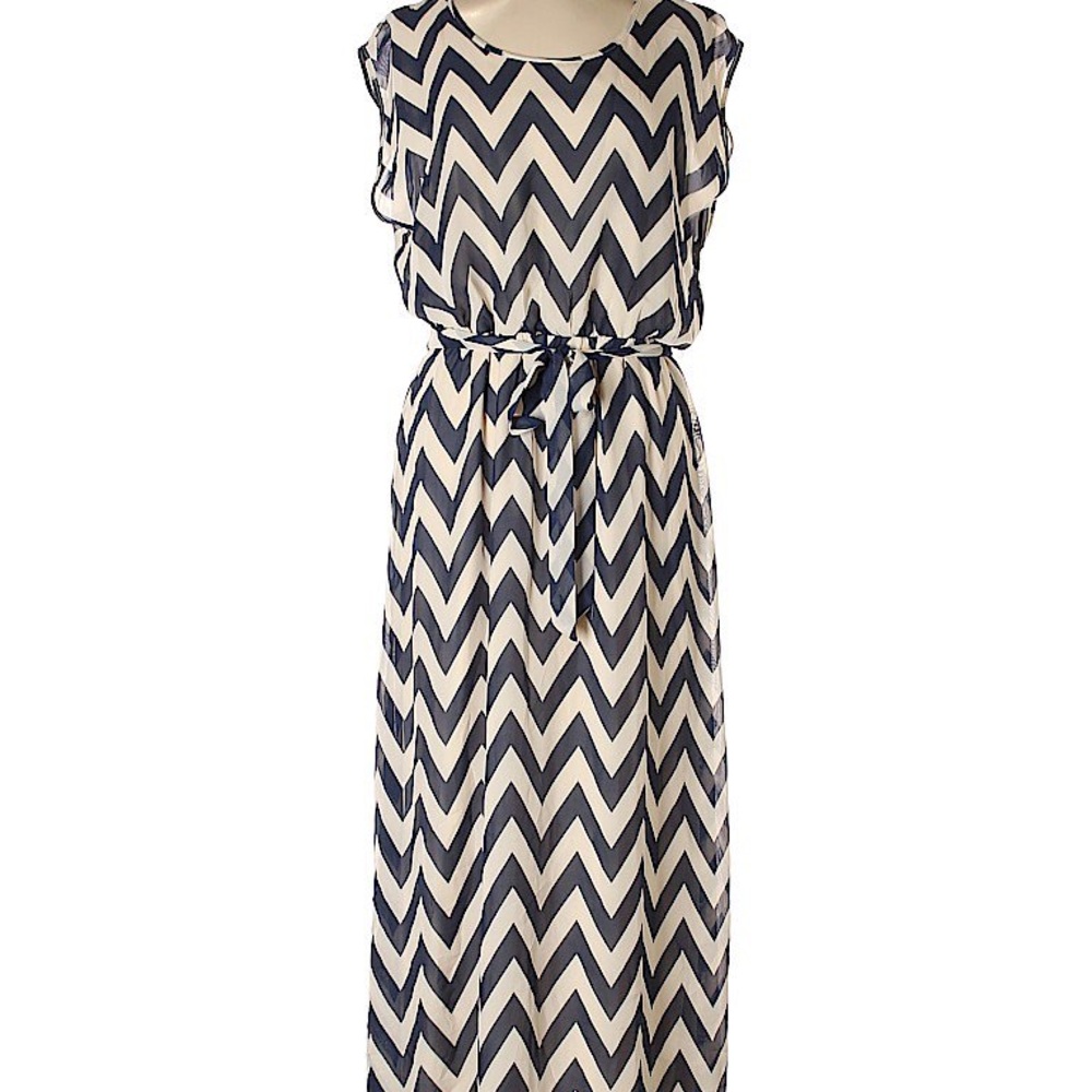 Chevron Maxi Dress